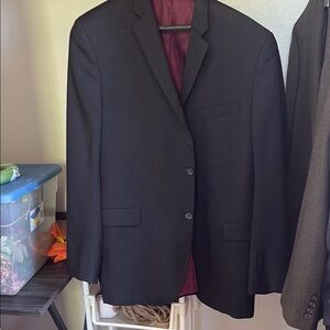 Pronto Uomo Black Sport Coat with Notched Lapels